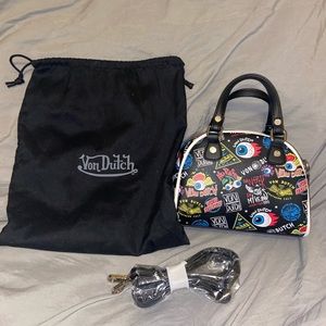 Von Dutch Graffiti Small bowler bag